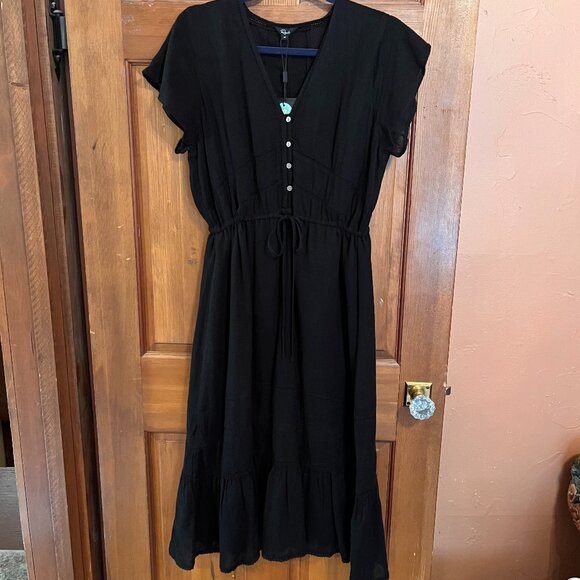 NWT Rails KiKi Dress- black lace details, size Medium - Picture 2 of 6